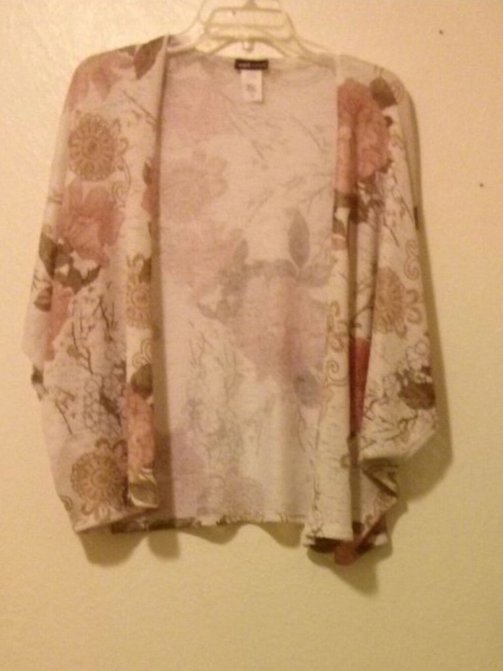 Vintage 90s Rose & Cherry Blossom Kimono Cardi